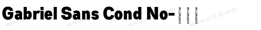Gabriel Sans Cond No字体转换